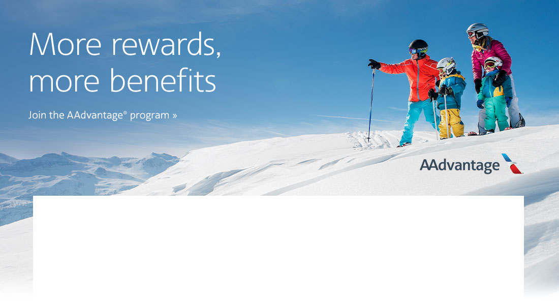 Join the AAdvantage program for free